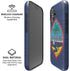 Guam Flag Dark Wood iPhone 16 Plus Magsafe Impact Case
